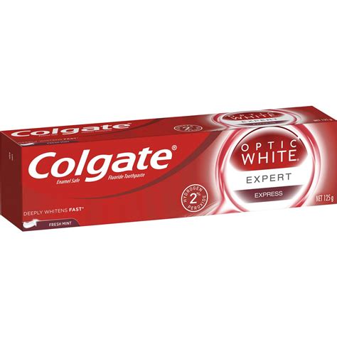 Colgate Optic White Expert Express Teeth Whitening Toothpaste .